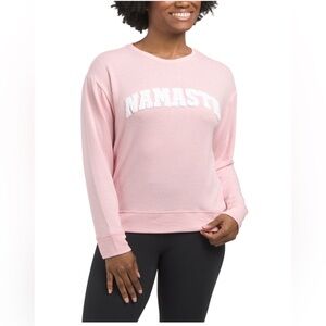 NWT Spiritual Gangster Relaxed ‘Namaste' Savasana Sweatshirt Size Small